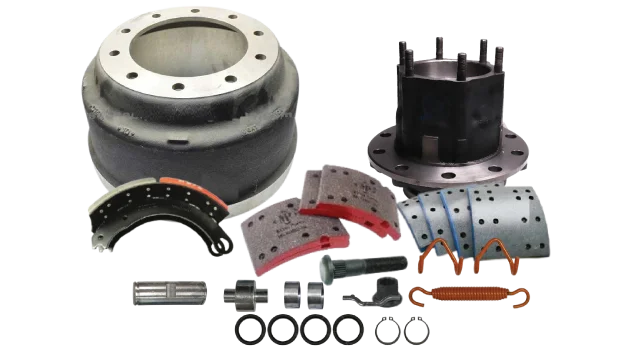 Brake shoes components (so do brake drums, drive hubs and Wheel studs)